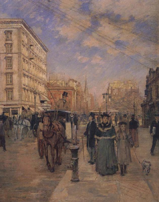 Theodore Robinson Fifth Avenue at Madison Square china oil painting image